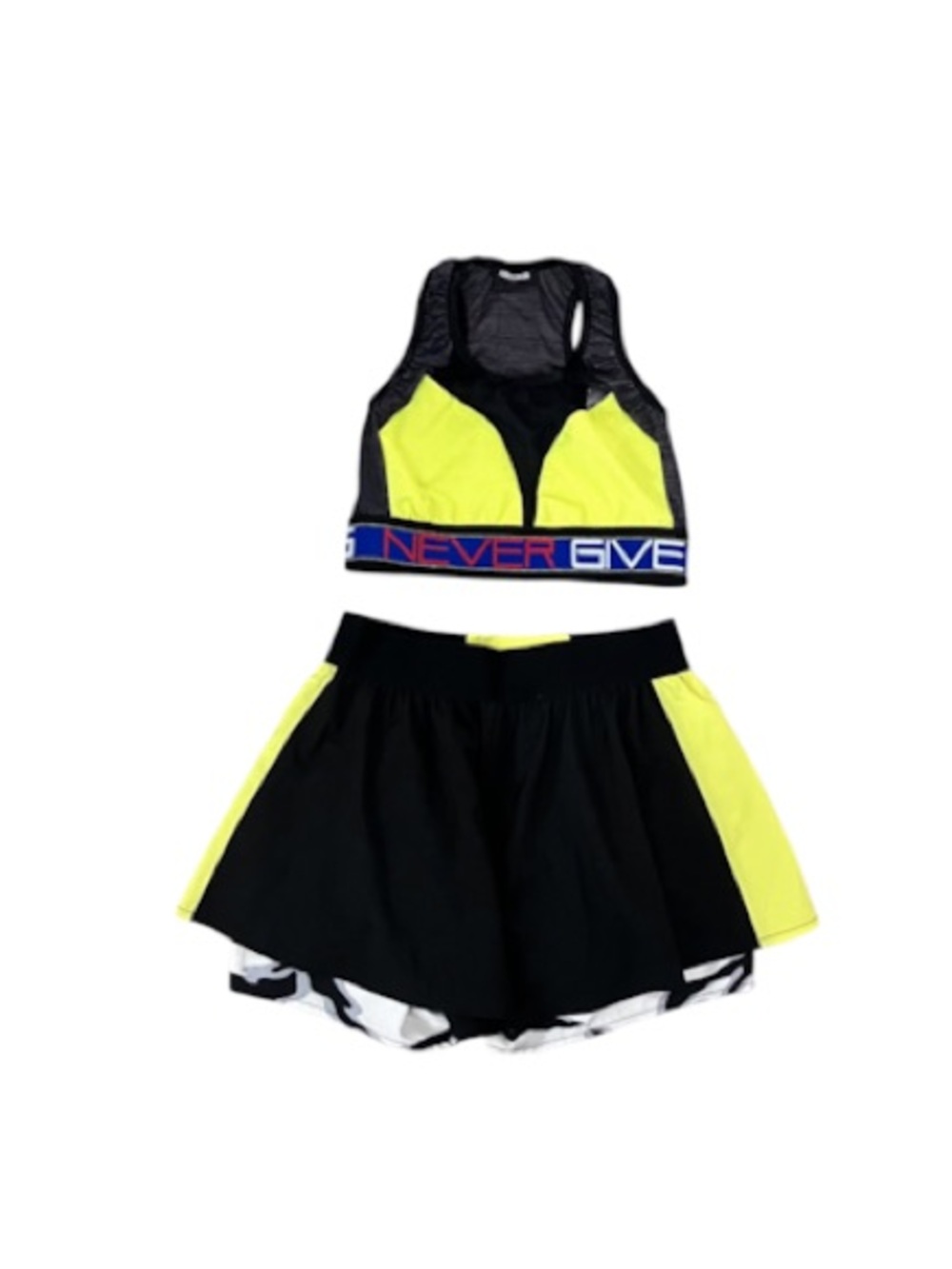 Roberto Cavalli Sport Never Give Up Mesh Top & Skort